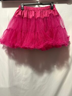 Women's Hot Pink Layered Tulle Petticoat Slip SM331